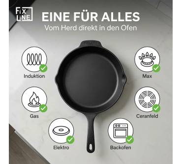 Produktbild Fixline Black Forest Gusseisen Bratpfanne
