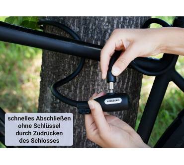 Produktbild Kohlburg Kabelschloss mit Zuklick-Mechanismus Paris
