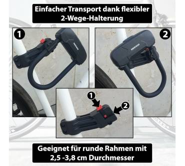 Produktbild Kohlburg Leichtes Sicherheits-Bügelschloss Budapest