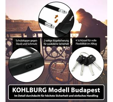 Produktbild Kohlburg Leichtes Sicherheits-Bügelschloss Budapest