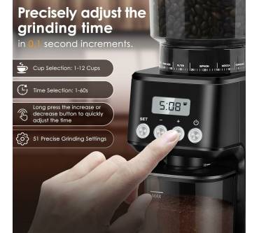 Produktbild Homtone Elektrische Kaffeemühle (BD-CG018S)