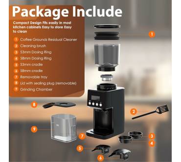 Produktbild Homtone Elektrische Kaffeemühle (BD-CG018S)