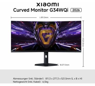 Produktbild Xiaomi G34WQi (2026)