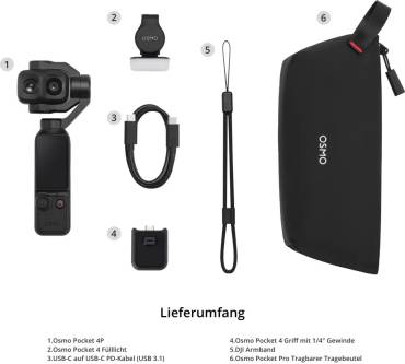 Produktbild DJI Osmo Pocket 4P Standard Combo