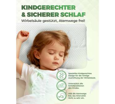 Produktbild Welldora Flaches Kinderkissen aus Memory Foam