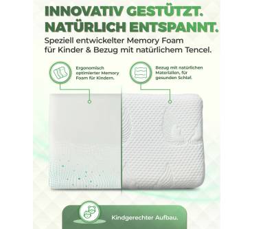Produktbild Welldora Flaches Kinderkissen aus Memory Foam