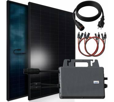 Produktbild Sunniva 920W Balkonkraftwerk mit Tsun 800W Wechselrichter, 2x 460W Solarmodule, komplett