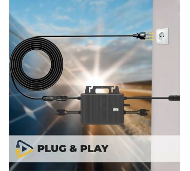Produktbild Sunniva 920W Balkonkraftwerk mit Tsun 800W Wechselrichter, 2x 460W Solarmodule, komplett