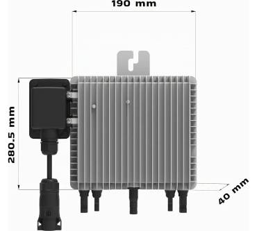 Produktbild Sunniva 1000W Balkonkraftwerk mit Deye 800W Wechselrichter, 2x 500W Glas Solarmodule, komplett