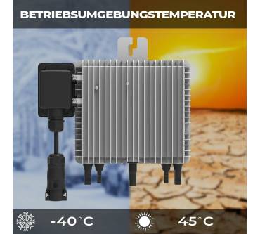 Produktbild Sunniva 1000W Balkonkraftwerk mit Deye 800W Wechselrichter, 2x 500W Glas Solarmodule, komplett