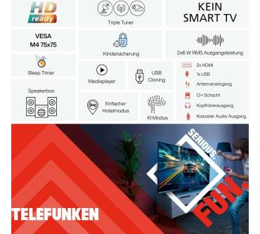 Produktbild Telefunken XH32P900S