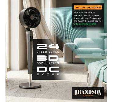 Produktbild Brandson Standventilator 3D Oszillation ECO DC Motor (308345)