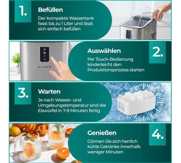 Produktbild Klamer Eiswürfelmaschine 1L