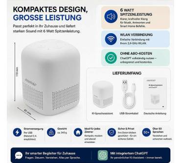 Produktbild Auvisio KI Lautsprecher (JX-8114)