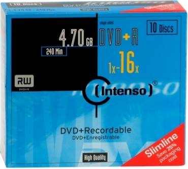 Produktbild Intenso DVD+R 16x (4,7 GB) Slimcase