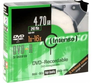 Produktbild Intenso DVD-R 16x (4,7 GB) Slimcase