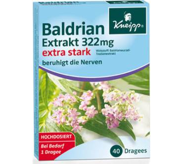 Produktbild Kneipp Baldrian Extrakt 322mg extra stark, Filmtabletten