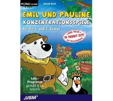 Produktbild USM - United Soft Media Emil und Pauline in Rabbit City - Konzentrationsspiele für die 1. und 2. Klasse