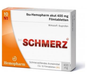 Produktbild Ibu-Hemopharm akut 400 mg, Filmtabletten