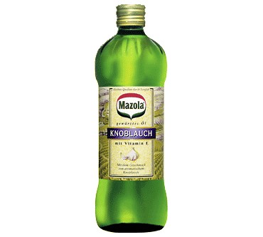Produktbild Mazola Gewürztes Öl - Knoblauch