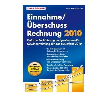 Produktbild Data Becker Einnahme/Überschuss Rechnung 2010