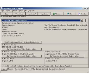Produktbild Jerome Martinez MediaInfo 0.7.28