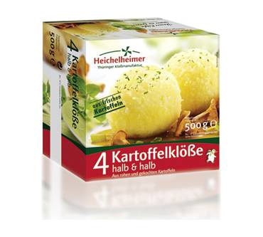Produktbild Heichelheimer 4 Kartoffelklöße halb & halb