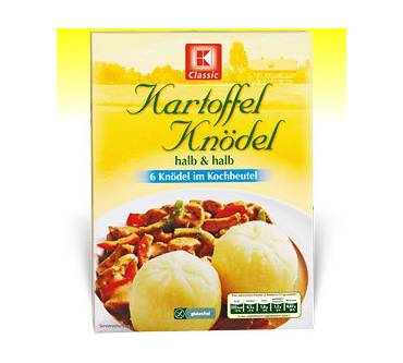 Produktbild Kaufland / K-Classic Kartoffelknödel im Kochbeutel (halb & halb)