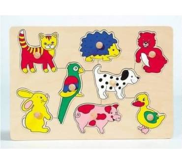 Produktbild Gollnest und Kiesel Steckpuzzle Tierkinder