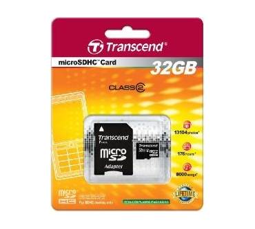 Produktbild Transcend microSDHC Card 32GB Class2