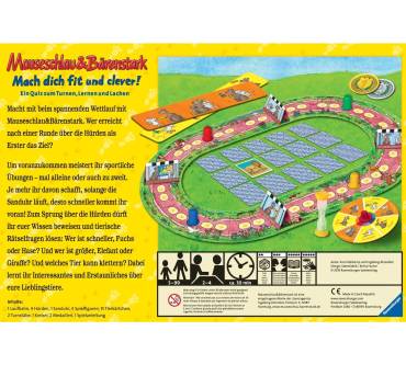 Produktbild Ravensburger Mauseschlau und Bärenstark: Mach dich fit und clever!