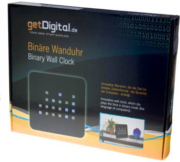 Produktbild getDigital Binäre Wanduhr