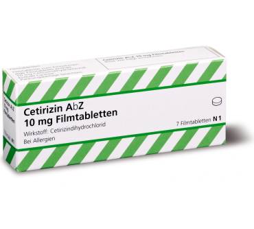 Produktbild AbZ-Pharma Cetirizin AbZ 10 mg, Filmtabletten
