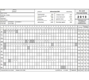 Produktbild Lexware fehlzeiten pro 2011