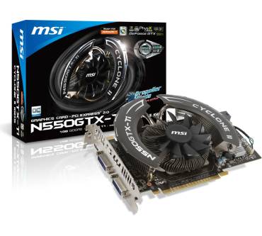 Produktbild MSI N550GTX-Ti Cyclone II 1GD5/OC
