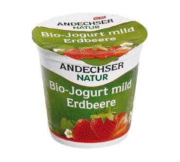 Produktbild Andechser Natur Bio-Joghurt mild Erdbeere