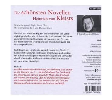 Produktbild Heinrich von Kleist Novellen