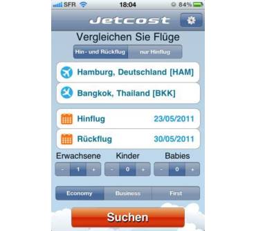 Produktbild Jetcost Flugsuche App