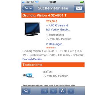 Produktbild Billiger.de Preisvergleich-App
