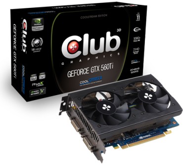 Produktbild Club 3D GeForce GTX 560 Ti CoolStream Edition 2048MB