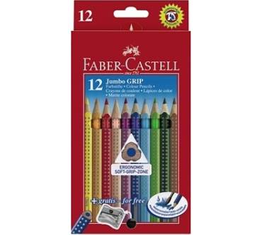 Produktbild Faber-Castell 12 Jumbo Grip Farbstifte, dreikantig