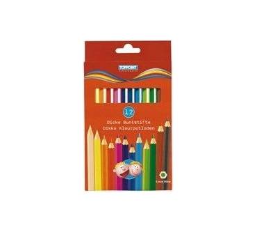 Produktbild TopPoint Schreibwaren 12 Jumbo Dreikant Buntstifte