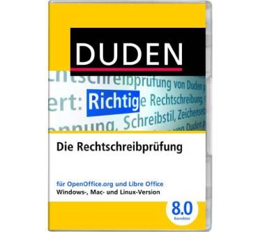 Produktbild Duden Verlag Die Duden-Rechtschreibprüfung für OpenOffice und LibreOffice Korrektor 8.0
