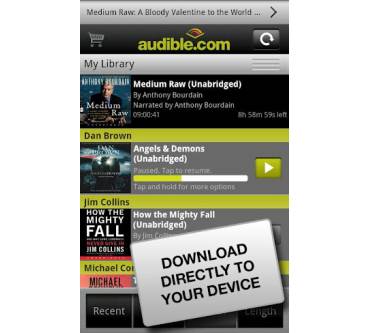 Produktbild Audible.de Hörbuch-App