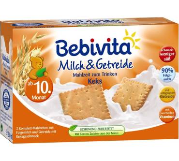 Produktbild Bebivita Milch & Getreide Mahlzeit zum Trinken Keks