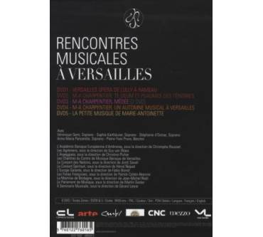 Produktbild DVD Rencontres Musicales à Versailles