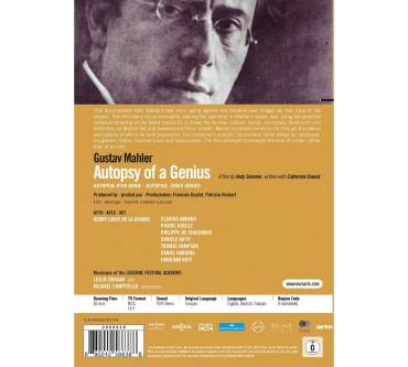 Produktbild DVD Gustav Mahler - Autopsie eines Genies