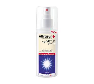 Produktbild Ultrasun High 50 SPF Sports Clear Spray Formula