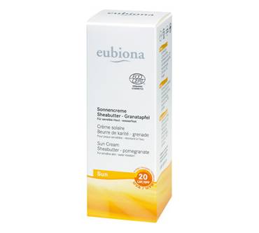 Produktbild Eubiona Sonnencreme Sheabutter - Granatapfel LSF 20