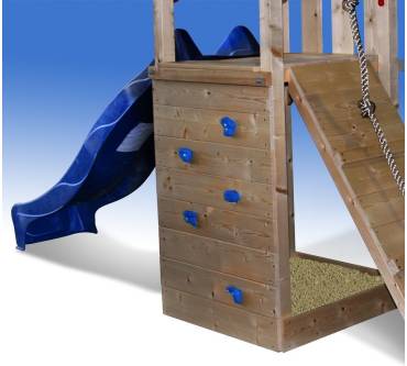 Produktbild Serina Spielturm Kletterturm mit Rutsche 2 Schaukeln